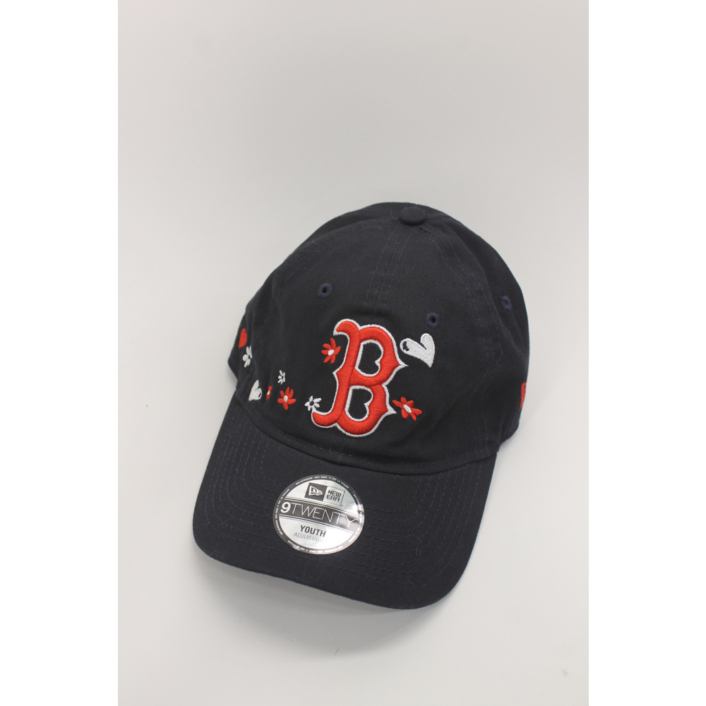 Boston Red Sox heart flower pattern blue cotton new era youth hat